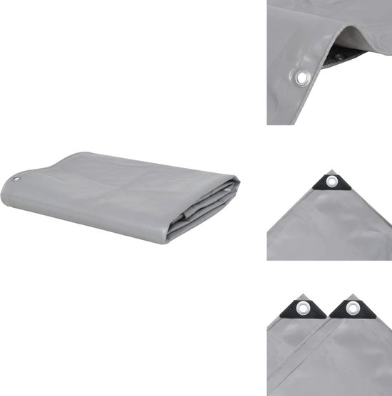 vidaXL Bâche Grijs 1,5x20m - Toile Revêtement PVC - 650g/m² -30 °C à 70 °C - Bâche