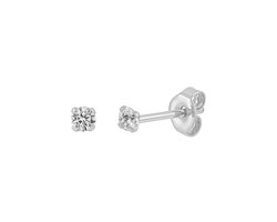 La Rosa Princesa Mini Oorknoppen Zirkonia Steentjes Zilver | 2mm