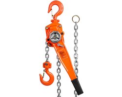 Rateltakel - 1,5 ton - katrol takel - Kettingtakel lier - 2.8m Hefhoogte - Hefboomtakel