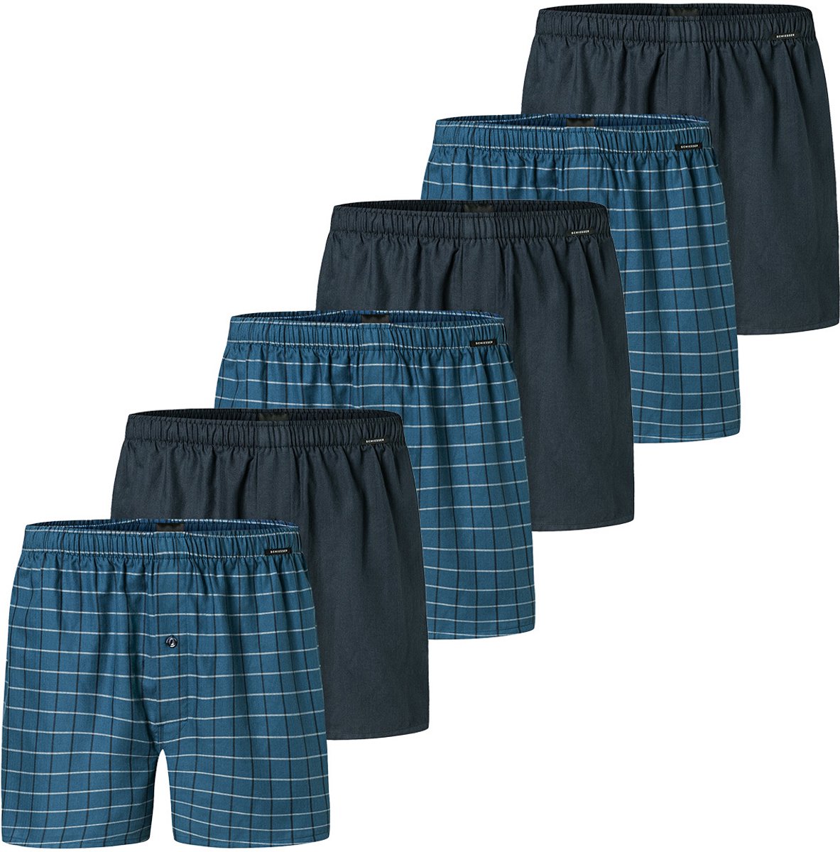 Schiesser Heren boxershort 6 pack Web