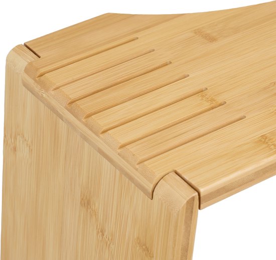 wc krukje - inklapbaar - bamboe - tot 60 kg - toiletkrukje — afbeelding 4