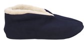 Bernardino® - Chaussons espagnols - 100% laine - bleu foncé - Unisexe - Taille 40