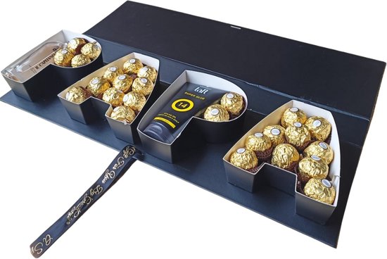 GreatGift - Luxe Vaderdag Cadeau - Voor Papa - Luxe geschenkset - Ferrero Rocher - Parfum - Taft Haargel - Uniek cadeau voor hem