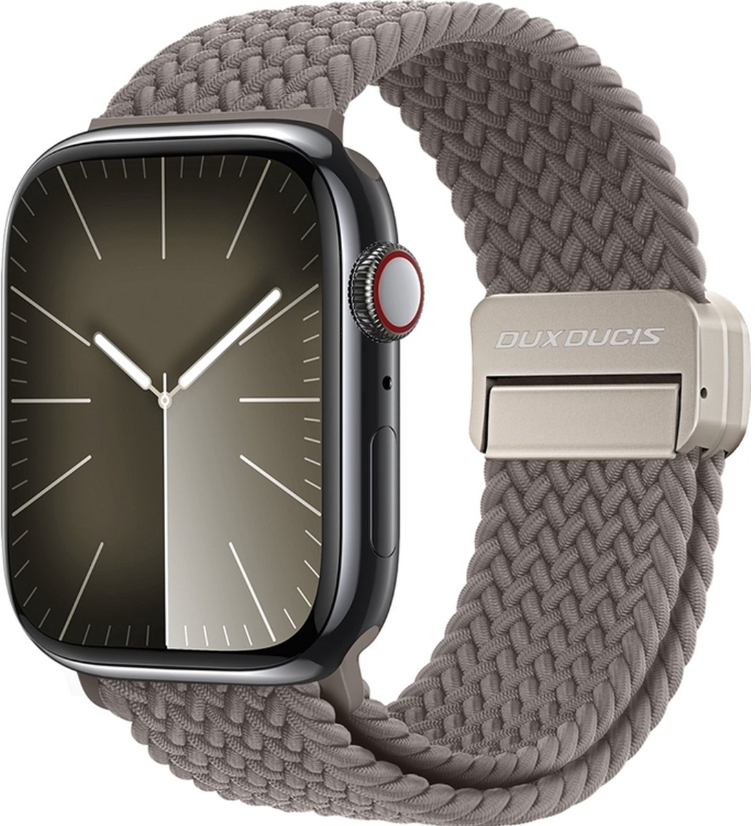 Dux Ducis Nylon Watch bandje geschikt voor Apple Watch Bandje Magneetsluiting | Dux Ducis Mixture Pro - 49/46/45/44 mm - Clay