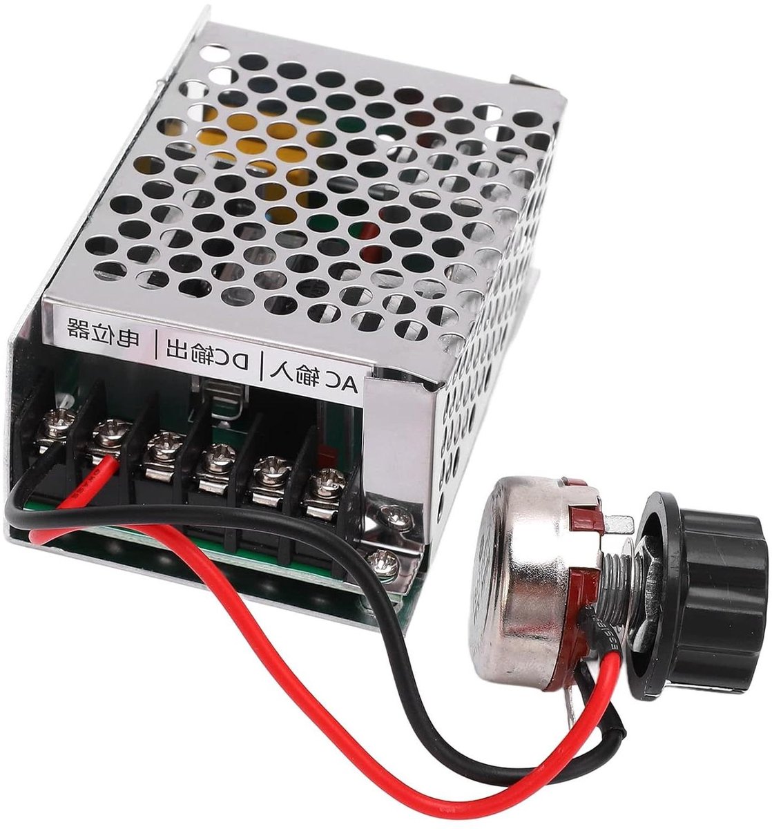 Snelheidsregelaars Overstroombeveiliging Motorregelaar Lichtgewicht draagbare snelheidsregelende voedingen AC 220V metalen behuizing Snelheidsschakelaars voor DC-motoren.