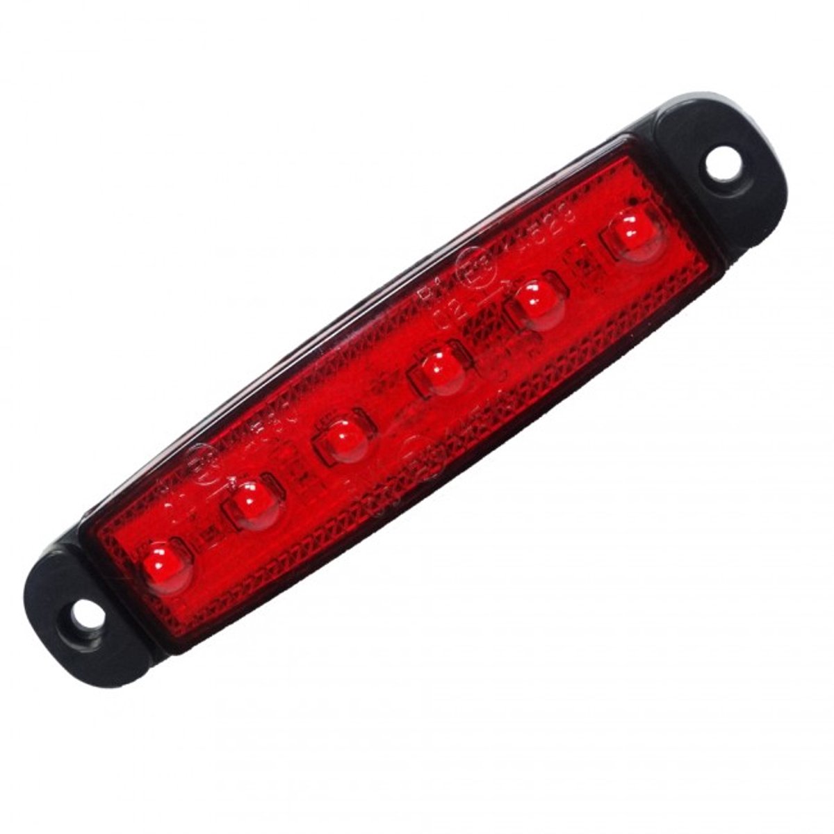 Markeringslicht - Ledson - 3.8 - 9.6cm - Superdun - Rood - 12V-24V