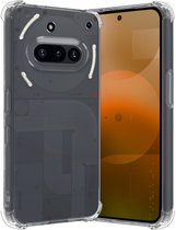 Hoesje Geschikt voor Nothing Phone 3a Hoesje Shock Proof Cover Case Shockproof - Hoes Geschikt voor Nothing Phone (3a) Hoes Siliconen Back Case - Transparant