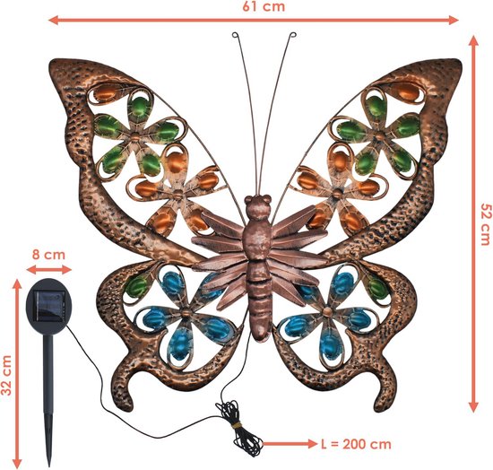 IEEILULU Tuinfiguren op zonne-energie, schildpad, tuindecoratie voor buiten, tuinschildpaddenbeeld met vetplanten en 5 LED-lampen voor terras, balkon, gazon