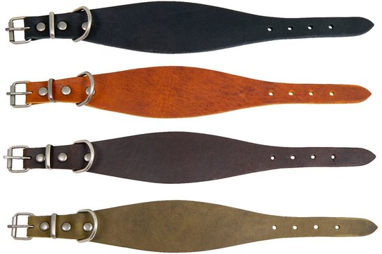 Animal Boulevard Ab30115 - Hals- En Leibanden - Hond - Ab Country Leather Whippet Halsband Bruin-26-30cm - Maat: 26-30cm - 199037