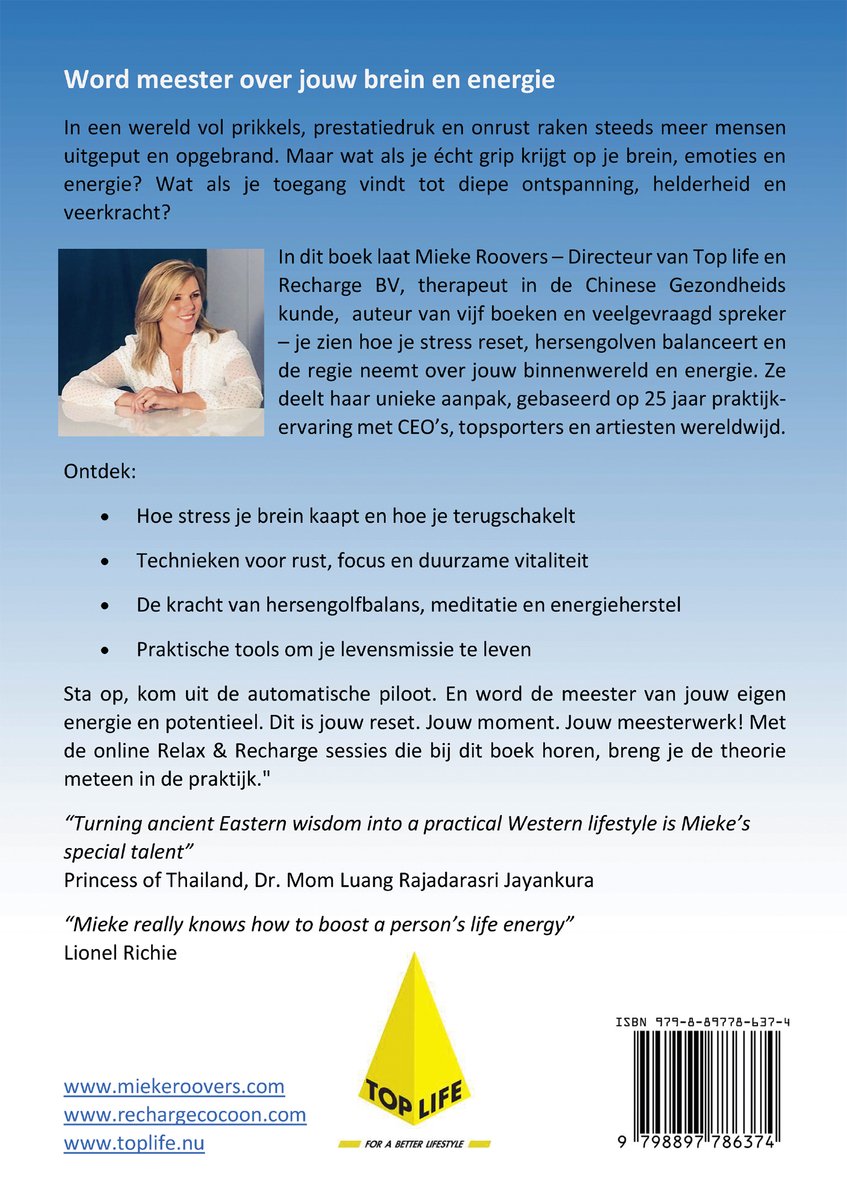 Recharge YourSelf - back cover