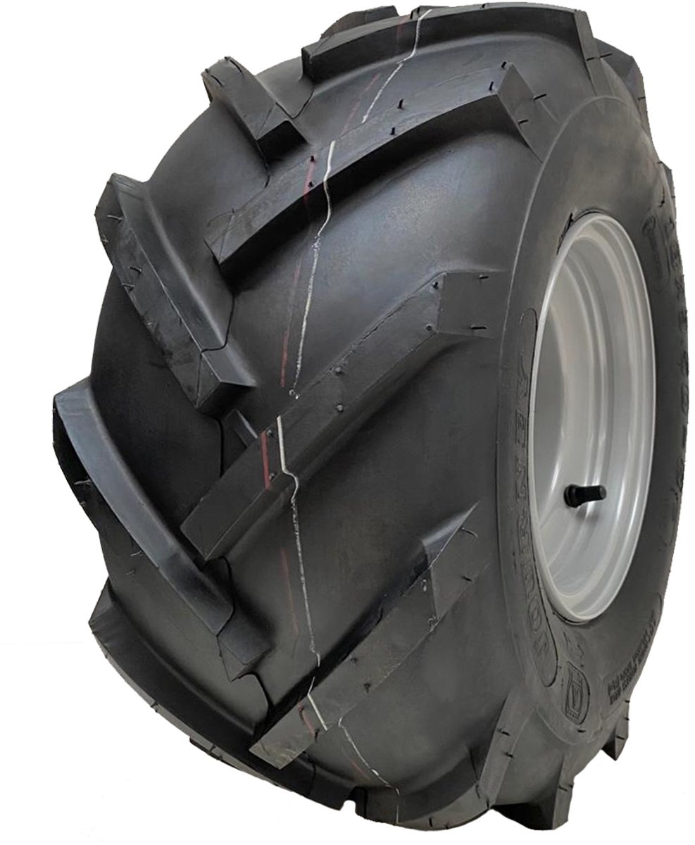 18x9,50-8 Open Centre P328 wielband op velg met noppen, Rotovator, 4 bouten, 100 mm PCD