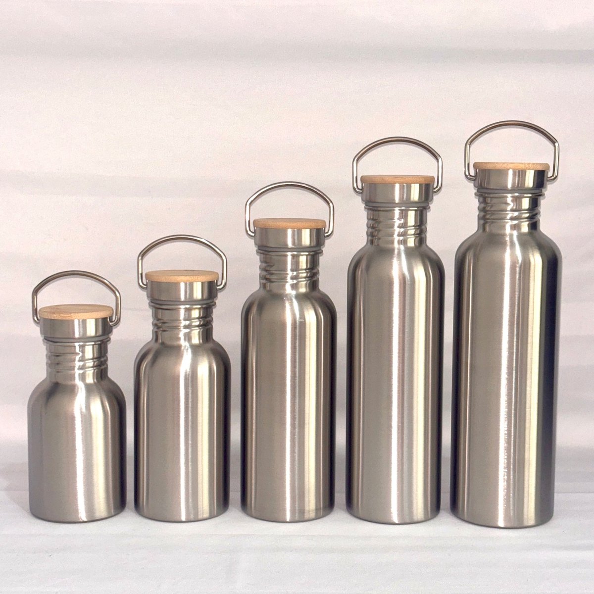 1000 ml roestvrijstalen waterfles, sportfles, lekvrije metalen waterfles BPA-vrij voor sport, sportschool, reizen, kamperen - zilver - 1000ml thumbnail 2