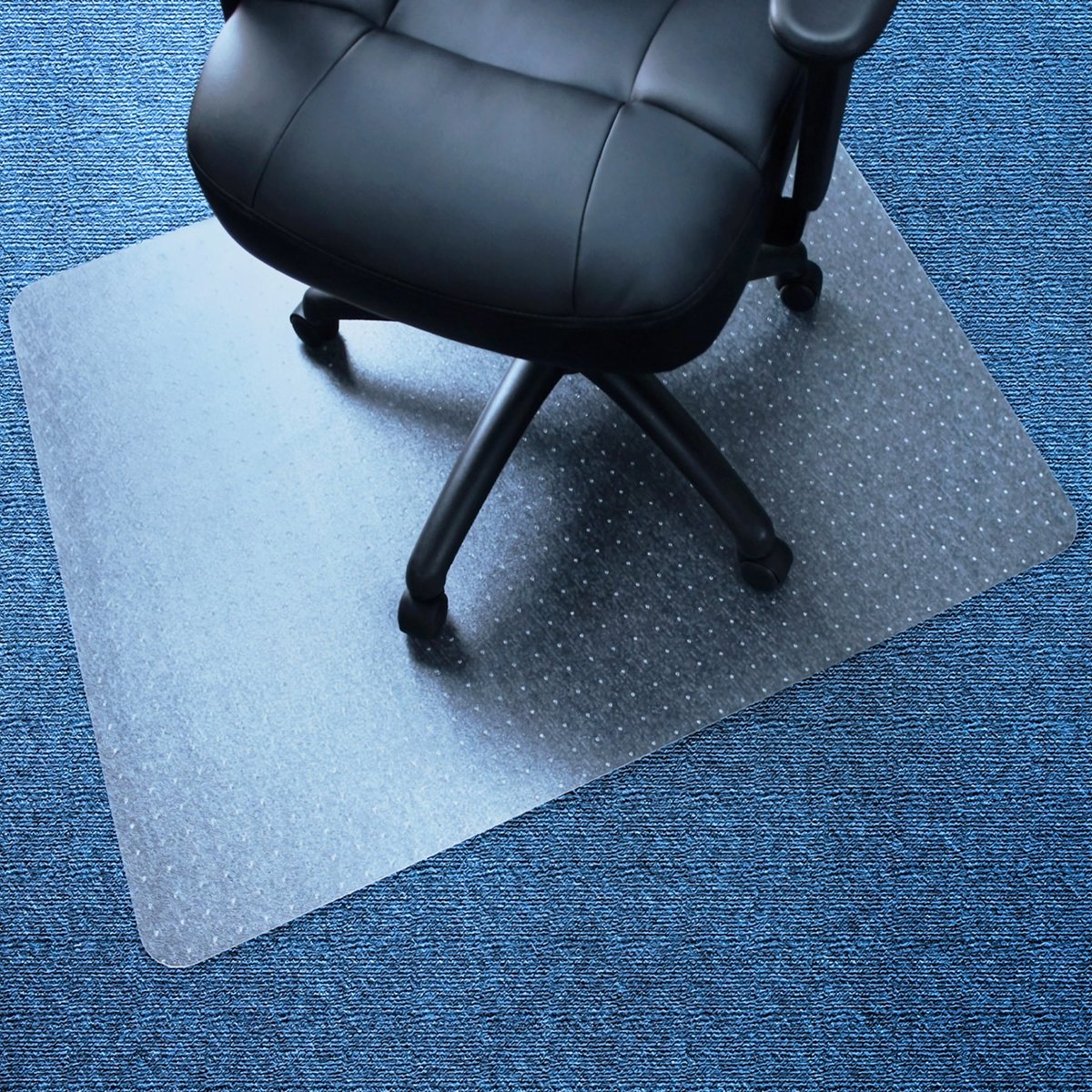 Ibenzoa® Vloerbeschermingsmat voor Stoelen op Tapijten - Transparante Bescherming voor Kantoor en Thuis