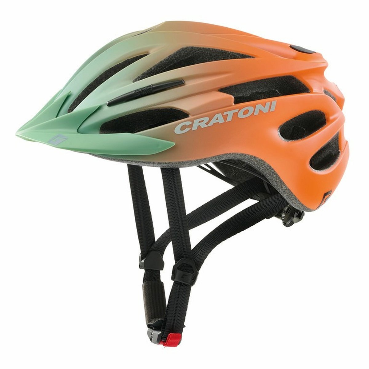 Helm cratoni pacer jr. Khaki-orange matt s-m
