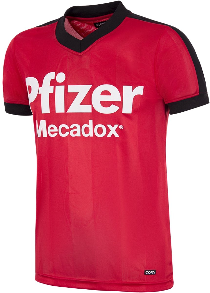 COPA - Stade Rennais F.C. 1984/85 Retro Voetbalshirt - Heren - Rood - XS