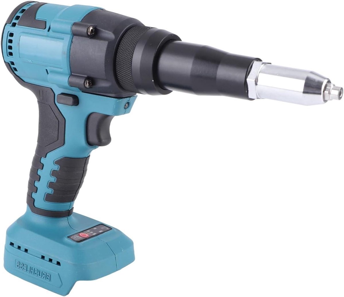 Elektrisch Klinkpistool - Borstelloos, 18V, 360W, 10Kn, Klinknagels 24-48mm, Automatisch Led-Klinkgereedschap