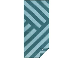 PIECE OF SUN® Strandlaken groot 90x200 cm – Petrol / groen / turquoise – Zandvrij Sneldrogend Microvezel Badlaken – Duurzaam & Lichtgewicht – Voor Strand, Sauna & Reizen - Cadeau voor mannen en vrouwen - Cadeaubon 50 euro - Valentijn cadeau