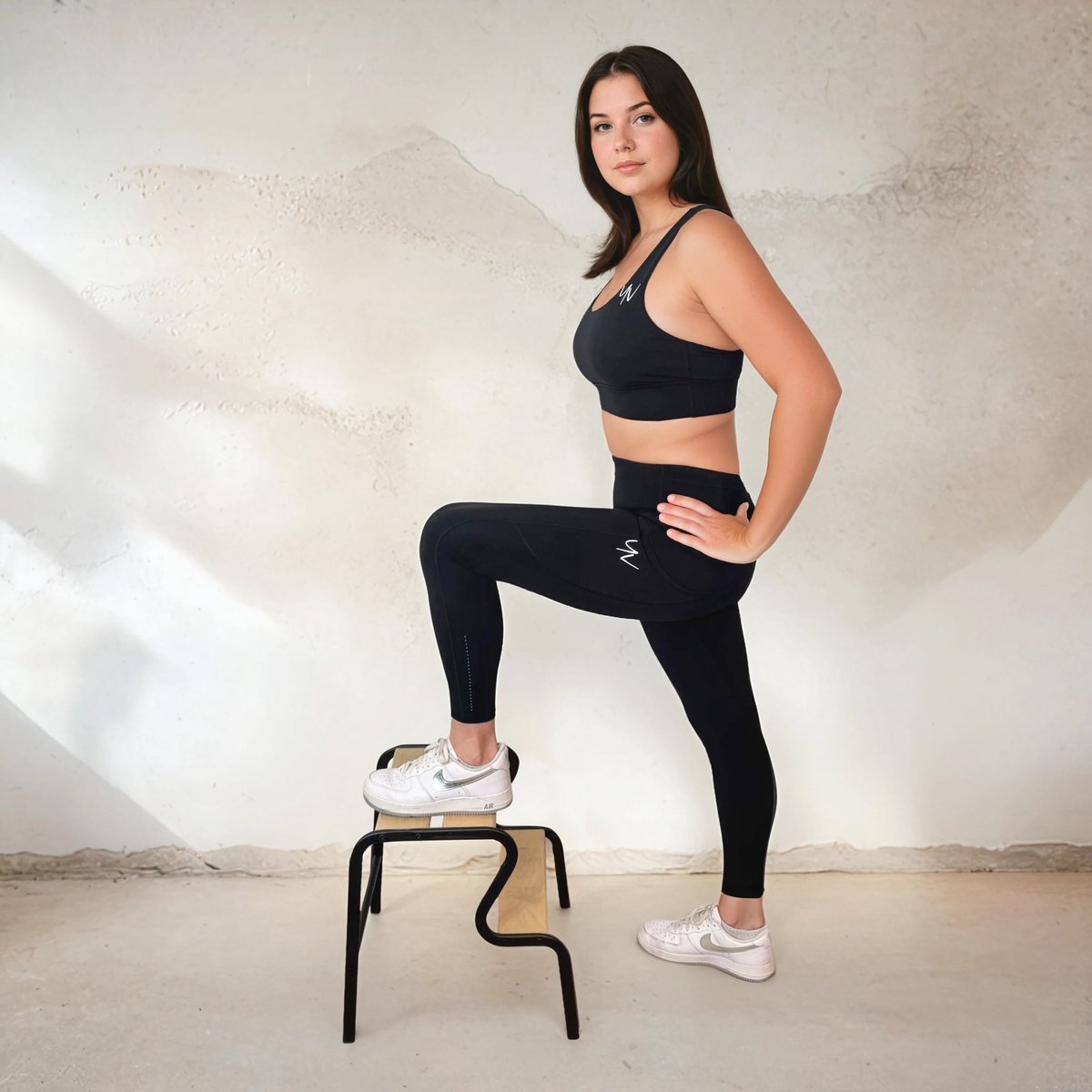 YV SPORT Sportlegging dames Milaan - Handige zakken en high waist - Premium kwaliteit - Squat-proof - Stevige tailleband - Pocketlegging - Perfect fit - Sport legging dames - Zwart - Maat XL