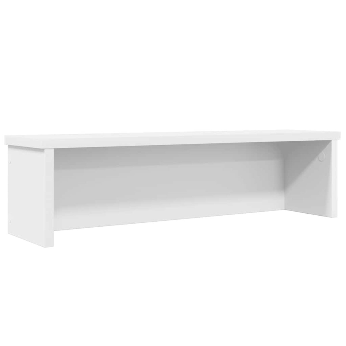 vidaXL - Keukenrek - stapelbaar - 60x15x16 - cm - bewerkt - hout - wit
