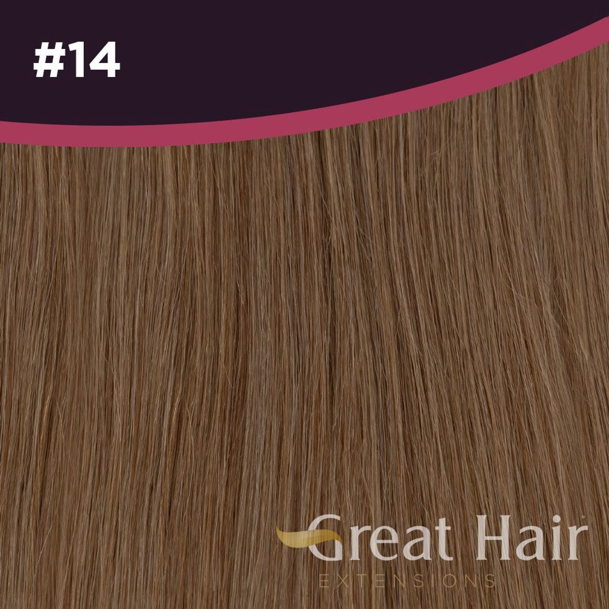 Great Hair Extensions Full Head Clip In - straight #14 40cm