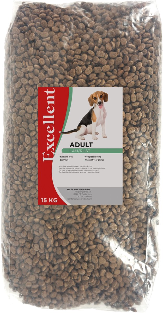 Kanjer Hond Brokken - Lam&Rijst - Hondenvoer - 15 kg