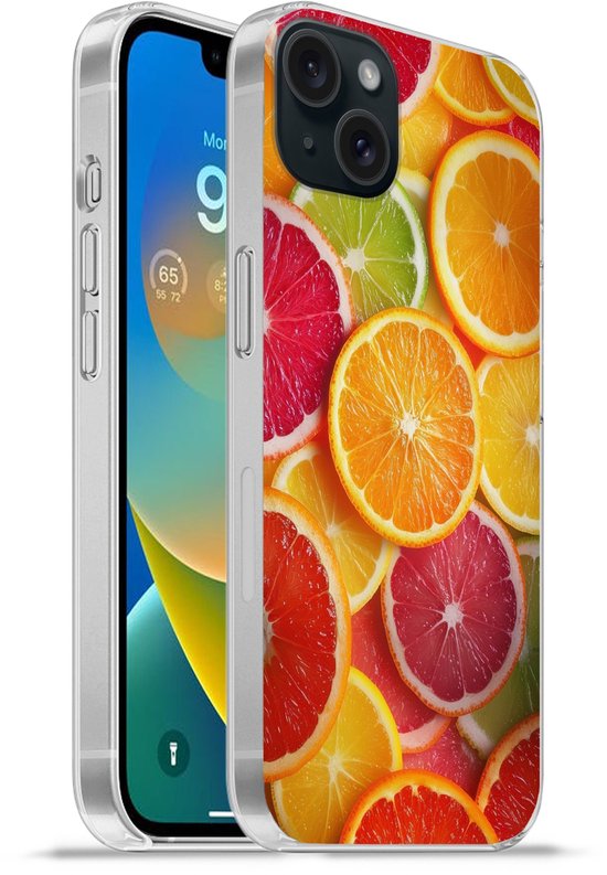 Kleurrijk Siliconen Hoesje voor iPhone 15 Plus