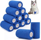 Zelfklevend verband - 10 cm * 4,5 m - 12 rollen elastisch verband - vast verband - zelfklevend verband voor pols en voet - niet-geweven elastisch sportverband - pols en vingerbeschermingsverband