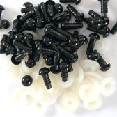 Veiligheidsoogjes 9,0 mm, 50 paar