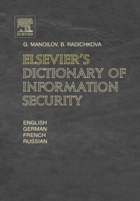 Elsevier's Dictionary of Information Security - cover