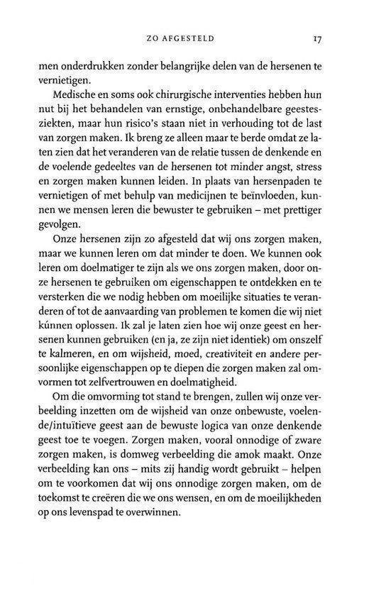Pagina met tekst over mentale gezondheid en stress.