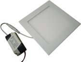 LED downlight vierkant | 170 x 170mm | 12 Watt warmwit | 3000K | inbouw