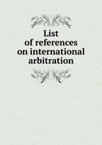 List of references on international arbitration
