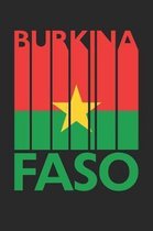 Vintage Burkina Faso Notebook - Retro Burkina Faso Planner - Burkinabe Flag Diary - Burkina Faso Travel Journal