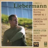 Liebermann: Symphony no 2, Flute Concerto / Litton, et al