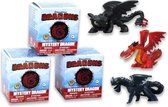 Dragons verzamelfiguren 4 stuks / uitdeelcadeautjes