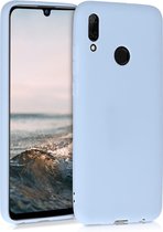 kwmobile telefoonhoesje voor Huawei P Smart (2019) - Hoesje voor smartphone - Back cover in mat lichtblauw