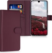 kwmobile telefoonhoesje voor LG K50 - Hoesje met pasjeshouder in bordeauxrood - Wallet case