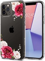 Spigen Cyrill Cecile Case - Telefoonhoesje - Hoesje - Apple iPhone 12 Pro Max - Rood bloemenprint