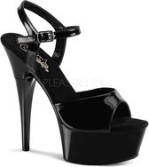 Pleaser - CAPTIVA-609 Sandaal met enkelband - US 9 - 39 Shoes - Zwart