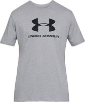 Under Armour Sportstyle Logo Tee 1329590-036, Mannen, Grijs, T-shirt, maat: L