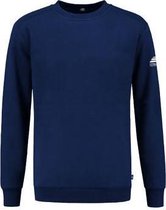 REWAGE Sweater Premium Heavy Kwaliteit - Heren - Donkerblauw  - L