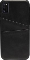 ADEL Kunstleren Back Cover Pasjes Hoesje Geschikt voor Samsung Galaxy A41 - Zwart