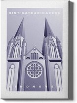 Walljar - Sint-Catharinakerk - Muurdecoratie - Poster