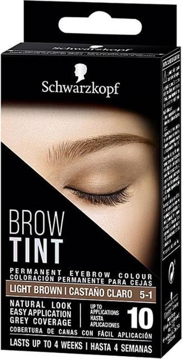 Schwarzkopf Brow Tint Tinte Cejas #5-1-castano Claro 10 Aplicaciones