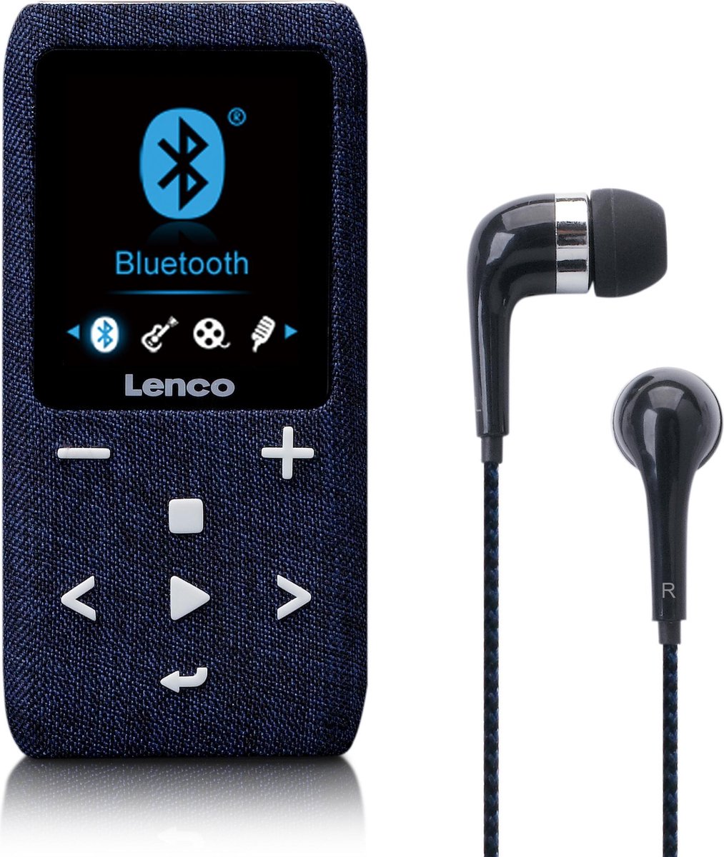 Lenco Xemio-861BU - MP3-speler met | Blauw - SD 8 bol en micro GB Bluetooth®