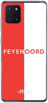 6F hoesje - geschikt voor Samsung Galaxy Note 10 Lite -  Transparant TPU Case - Feyenoord - met opdruk #ffffff