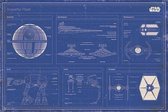 STAR WARS - Poster 61X91 - Blueprint Imperial Fleet