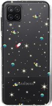 Casetastic Samsung Galaxy A12 (2021) Hoesje - Softcover Hoesje met Design - Cosmos Life Print