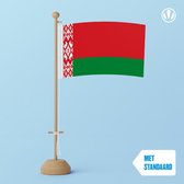 Tafelvlag Wit Rusland - Officieel 10x15cm | met standaard