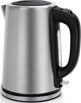 Waterkoker - Igan Ribon - 1.7 Liter - Snelkookfunctie - 3000 Watt - Geborsteld RVS - Zwart/Zilver